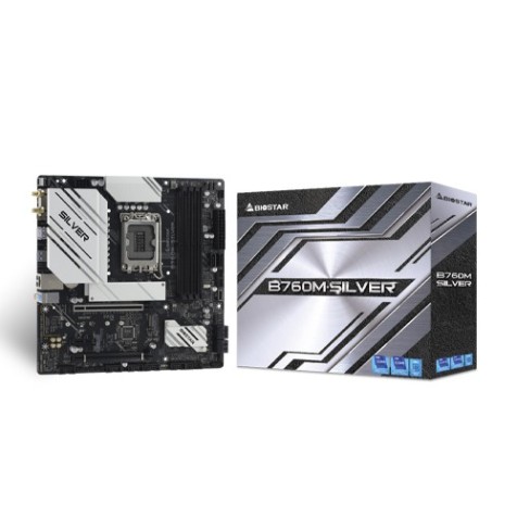 Biostar B760M-SILVER DDR5 12th/ 13th/ 14th Generation mATX Motherboard