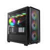 Montech X5M ATX Mid Tower Desktop Gaming Case Black