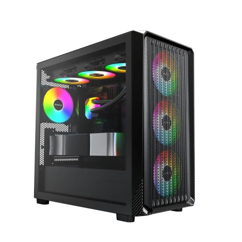 Montech X5M ATX Mid Tower Desktop Gaming Case Black