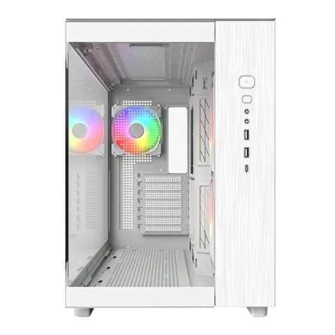 Montech KING 65 PRO ATX Desktop Gaming Case (White)