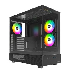 Montech XR ATX Mid Tower Desktop Gaming Case Black