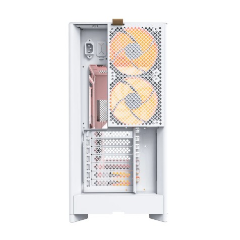 Montech HS02 PRO ATX Mid Tower Desktop Gaming Case White 