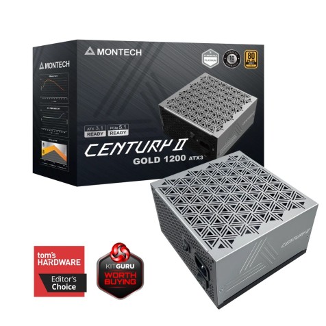 Montech CENTURY II 1200W 80+ Gold Certified Power Supply