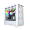 Montech X5M ATX Mid Tower Desktop White Gaming Case