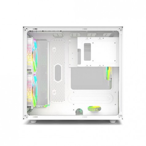 Revenger DUO Dynamic Full-View Full Mid-Tower ATX Casing with Usb-C Port White