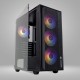 Revenger BOMBER MESH RGB Mid Tower BLACK ATX Gaming Desktop Casing