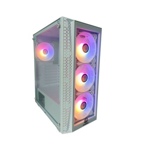 Revenger SHOCKWAVE Mid Tower ATX ARGB Gaming Case Control by Switch White