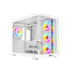 Revenger Air Tank BTF 4 ARGB Infinity Fan White Gaming Casing (Curved Tempered Glass Window)