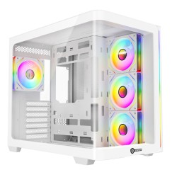 Revenger Air Tank BTF 4 ARGB Infinity Fan White Gaming Casing (Curved Tempered Glass Window)
