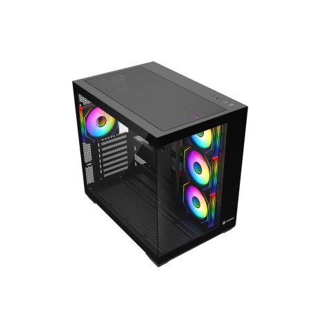 Revenger AIR SPACE BTF 4 ARGB Infinity Fan ATX Black Gaming Casing (Tempered Glass Window) Revenger AIR SPACE BTF 4 ARGB Infinity Fan ATX Black Gaming Casing (Tempered Glass Window)