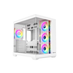 Revenger AIR SPACE BTF 4 ARGB Infinity Fan ATX White Gaming Casing (Tempered Glass Window)