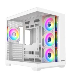 Revenger AIR SPACE BTF 4 ARGB Infinity Fan ATX White Gaming Casing (Tempered Glass Window)