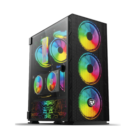 Revenger X8 Mesh Front RGB Mid Tower Gaming Casing Revenger X8 Mesh Front RGB Mid Tower Gaming Casing