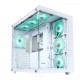 REVENGER BASE DYNAMIC MID TOWER ATX DESKTOP CASING WITH 10 ARGB FANS CONTROL BY SWITCH (WHITE)