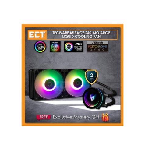 TECWARE MIRAGE 240 AIO ARGB LIQUID COOLING FAN