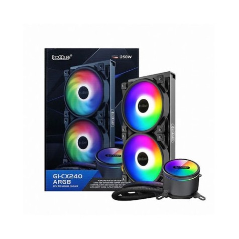 Pccooler Gi-cx240 Argb Liquid CPU Cooler (Black)