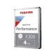 TOSHIBA X300 Performance 4TB 3.5 Inch 7200 RPM SATA Hard Disk Drive