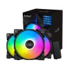 PCCOOLER Halo FRGB 3-in-1 Cooling Kit 120mm 4Pin PWM Fan-RGB