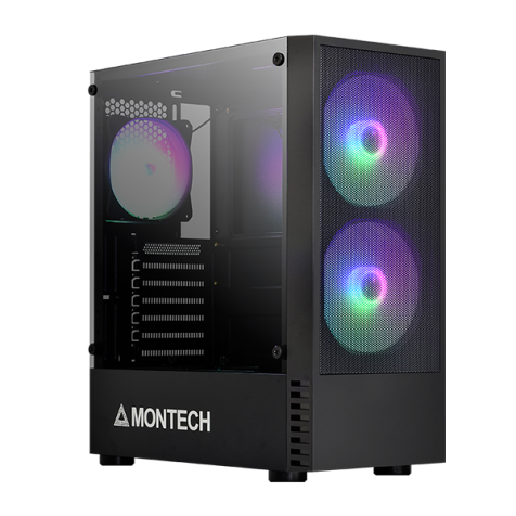 Montech X2 Mesh ATX Mid Tower Desktop Gaming Case Black