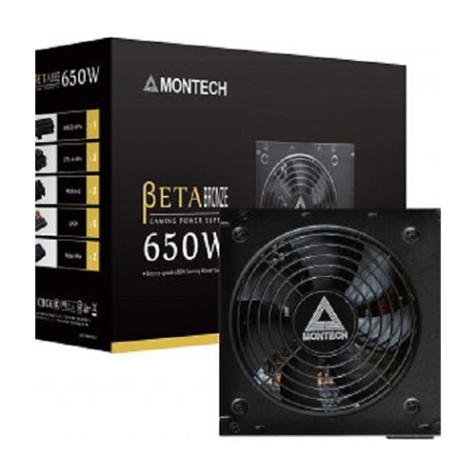 Montech Beta 650W 80+ Bronze Certified Japanese Capacitors Continuous Power Supply