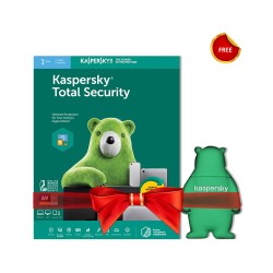 Kaspersky Total Security (1 User 1 Year License), Kaspersky Free 32GB Pendrive