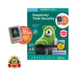 Kaspersky Total Security (1 User 1 Year License), Kaspersky Free 32GB Pendrive